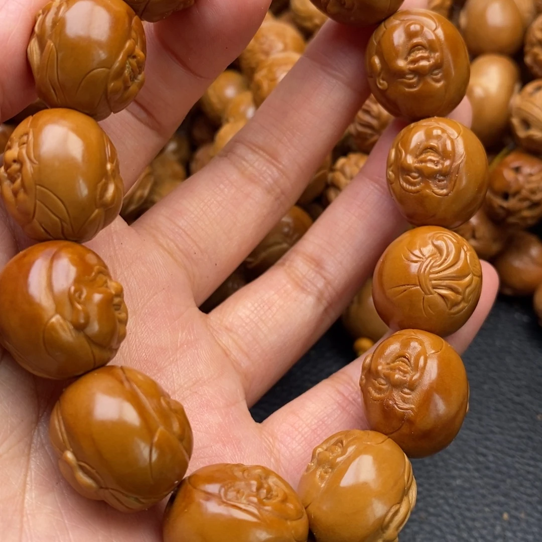 吊坠橄榄核双面财迷