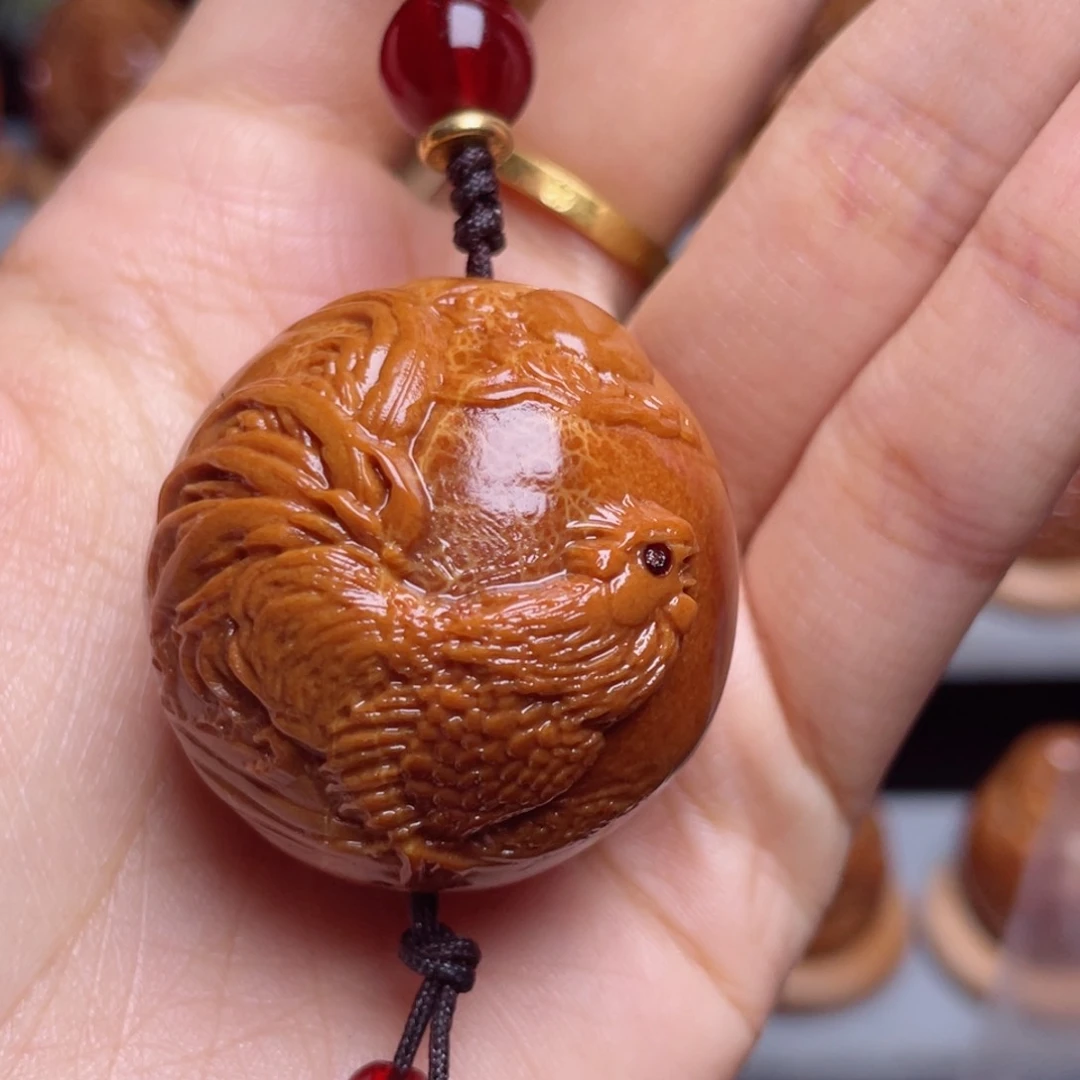 吊坠橄榄核鸡单子3.5