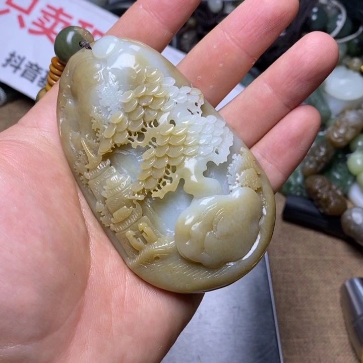 和田玉未镶嵌挂件