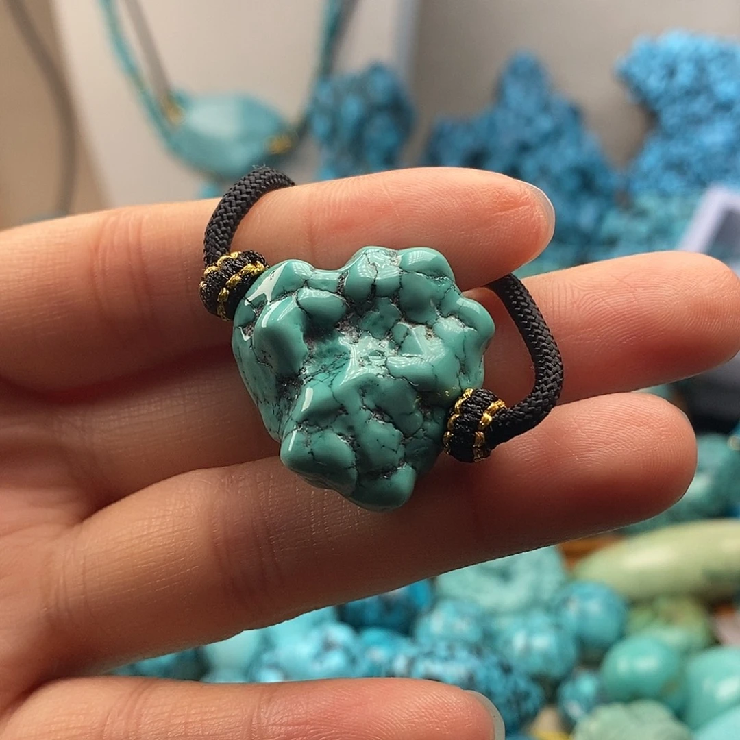 绿松石未镶嵌珠宝半成品