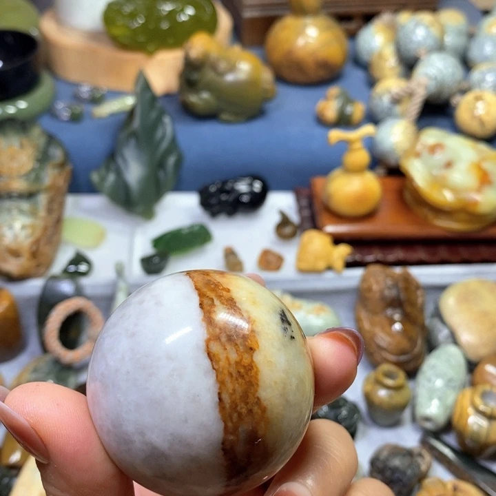 未镶嵌蛇纹石玉花玉4.7