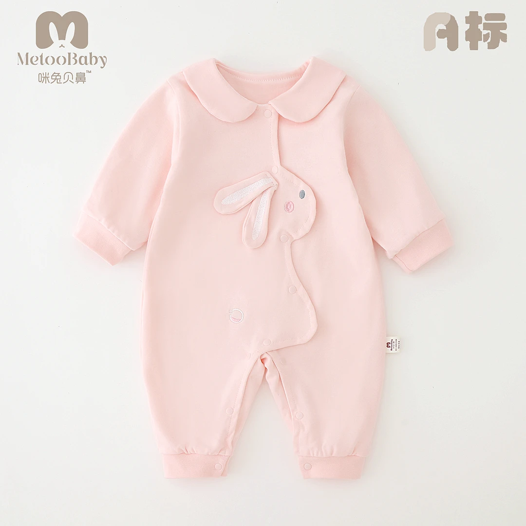 【新款双层纯棉哈衣】婴幼连体衣蝴蝶衣哈衣待产包初生宝宝衣服保暖