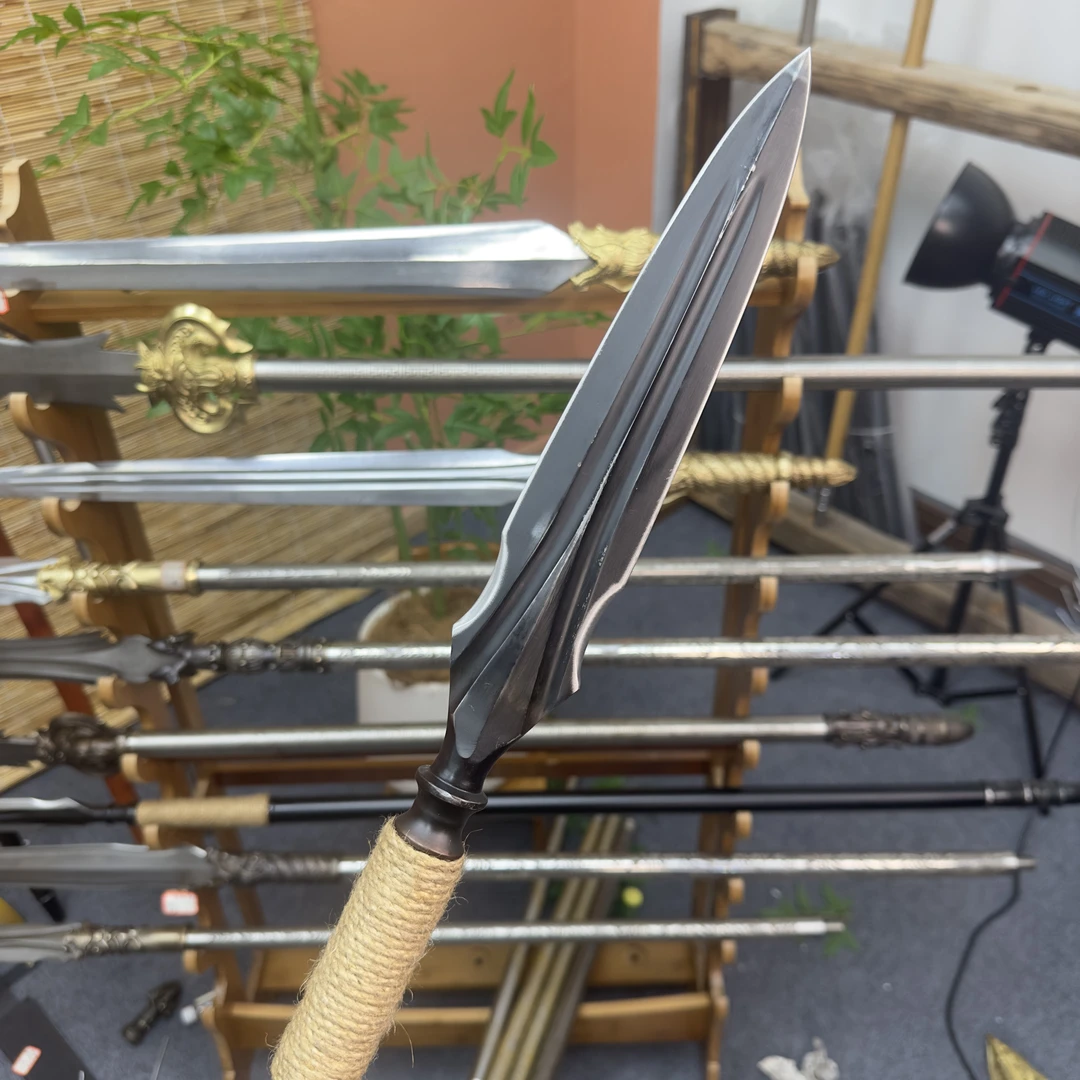 龙泉华字号红缨枪头长枪兵器霸王枪麒麟枪武术锻炼实用户外未开刃