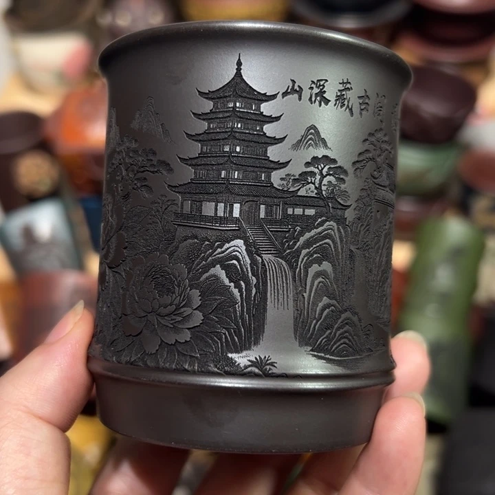 茶杯紫砂宜兴紫砂主人杯