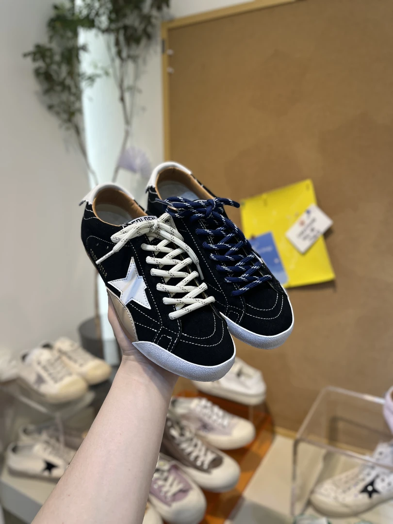 2025年新款星星小脏鞋牛皮复古做旧中古女士时尚透气鞋子女款潮鞋