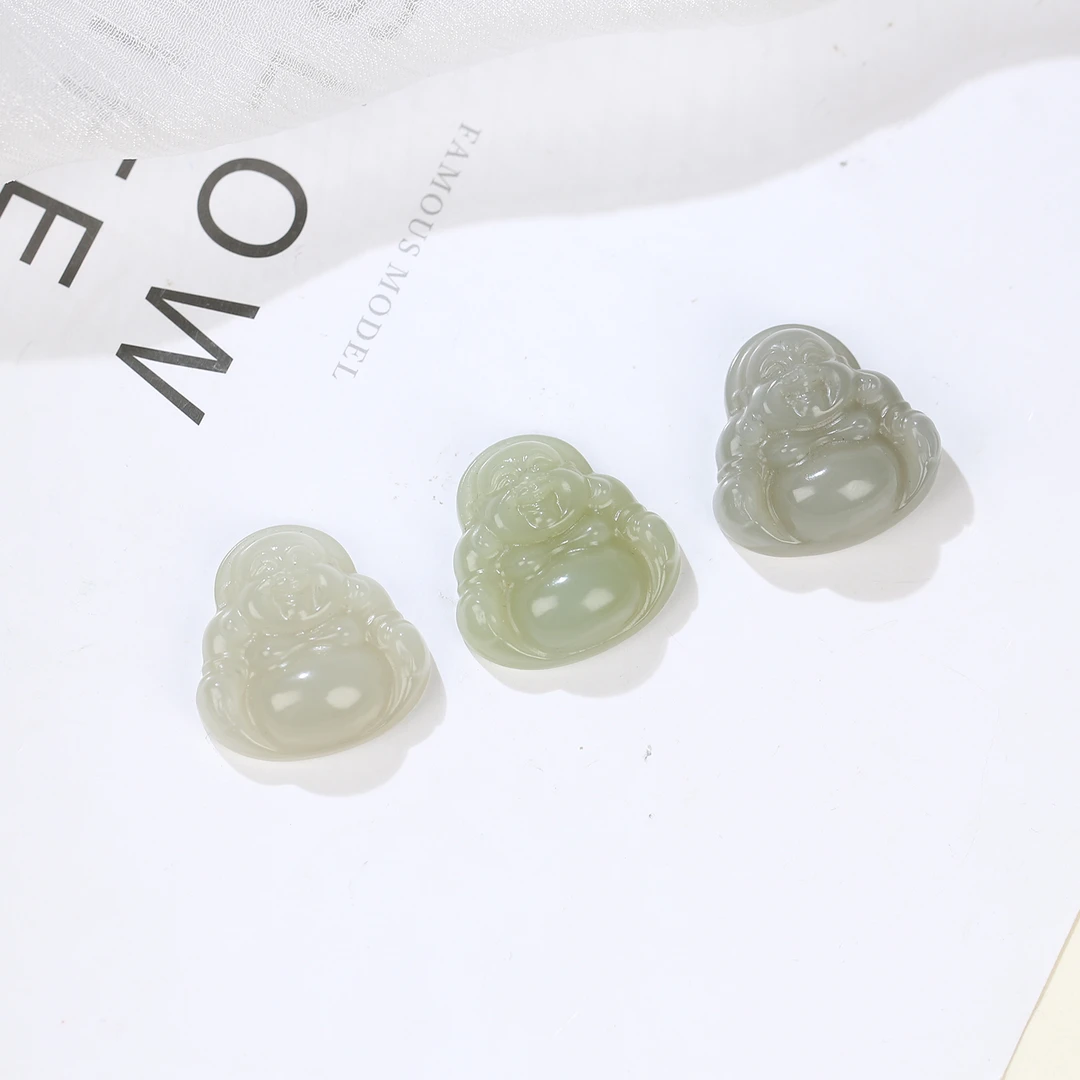 【麦子家族818狂欢】天然和田玉挂件佛公多样性发1 BDZ004-01