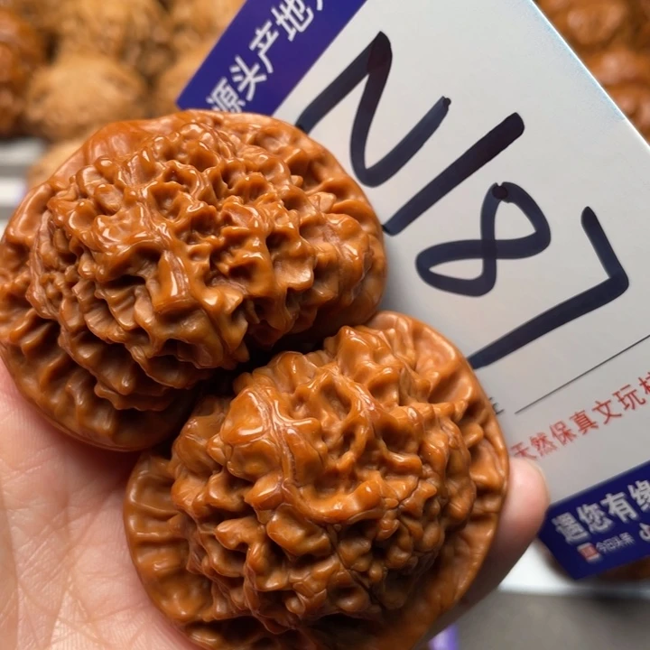 文玩核桃把件官帽50尺