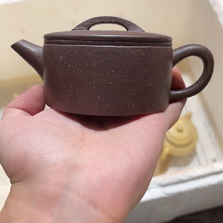 紫砂茶壶粗砂天青xj汉瓦
