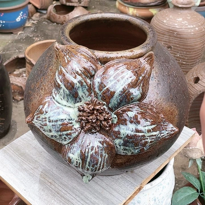 紫砂花盆15.26无孔无孔