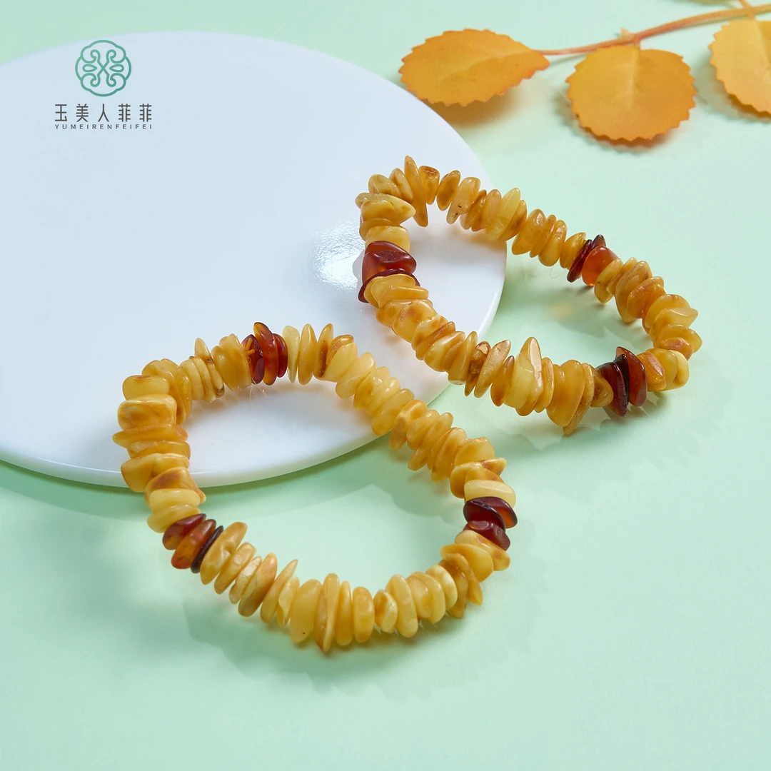 景景严选#蜜蜡随型手串-多样性发一