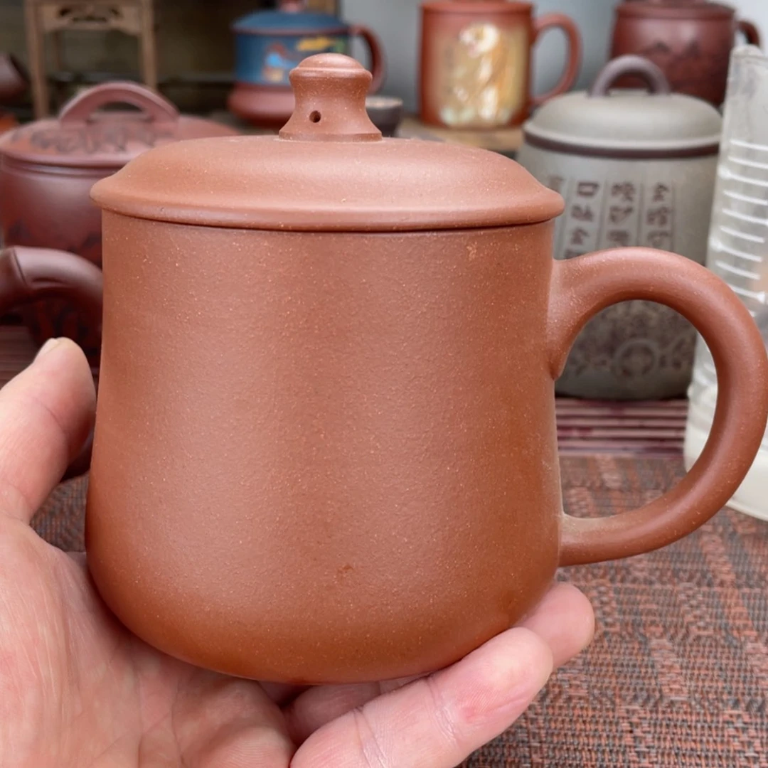 【闪购商品】茶杯紫砂宜兴原矿紫砂盖杯