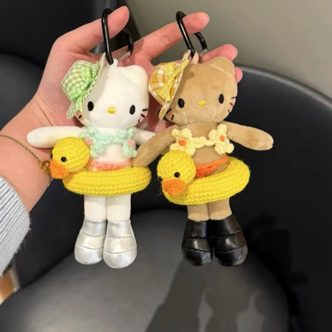 小众满分礼物包包挂件可爱长腿kitty书包挂件沙滩比基尼夏季kt挂