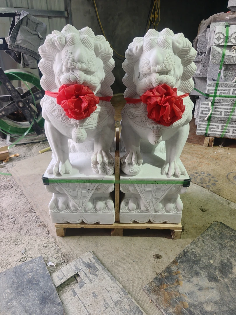 青石石狮子汉白玉石狮子