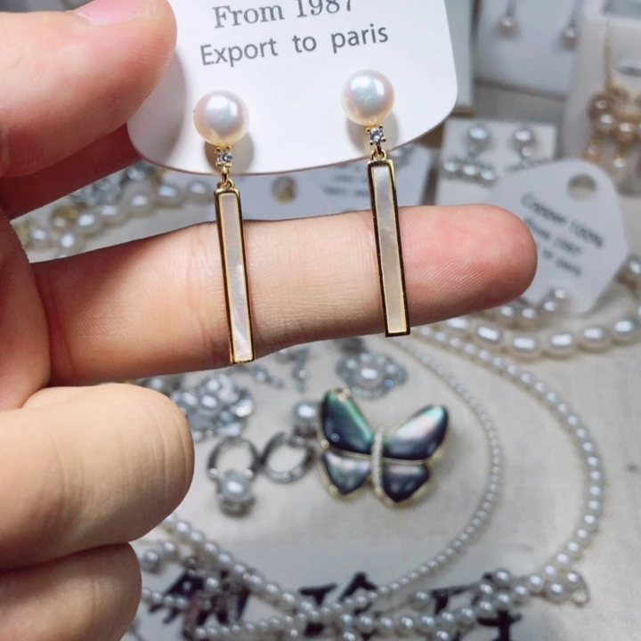 未镶嵌淡水珍珠耳饰