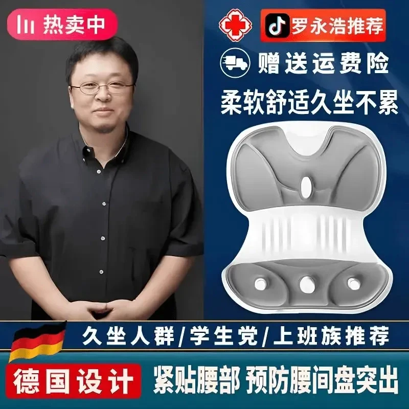 【罗永浩推荐】正品人体工学护腰坐姿椅腰部支持靠背垫上班久坐不累