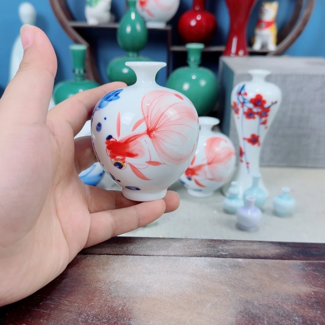 陶瓷手工小花器摆件