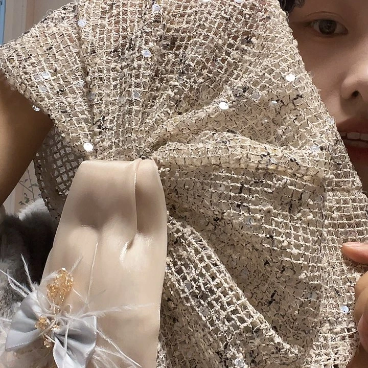 纯棉杏色新款包头帽子