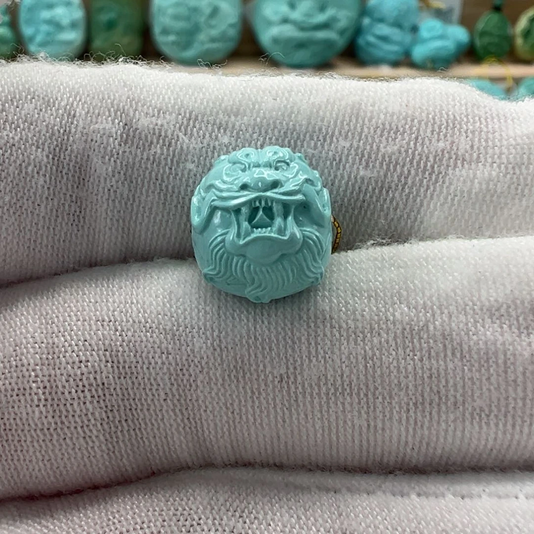 未镶嵌绿松石龙珠 11.3x10.1mm