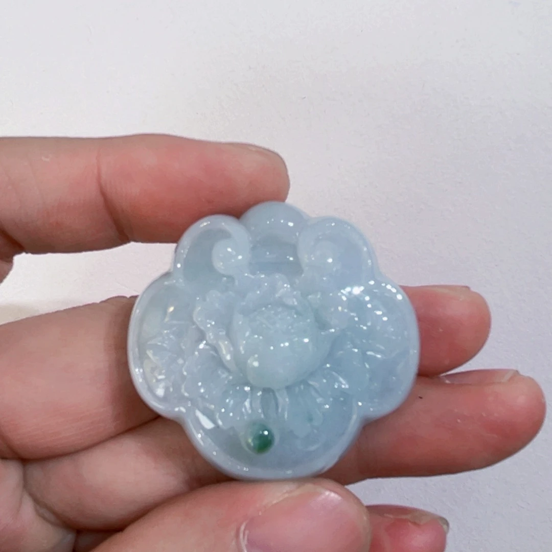 翡翠未镶嵌吊坠(赠链)代编织