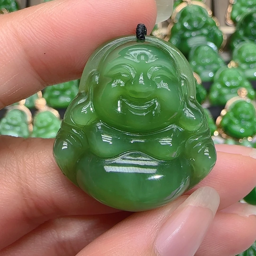 和田玉（碧玉）吊坠(不含链)未镶嵌