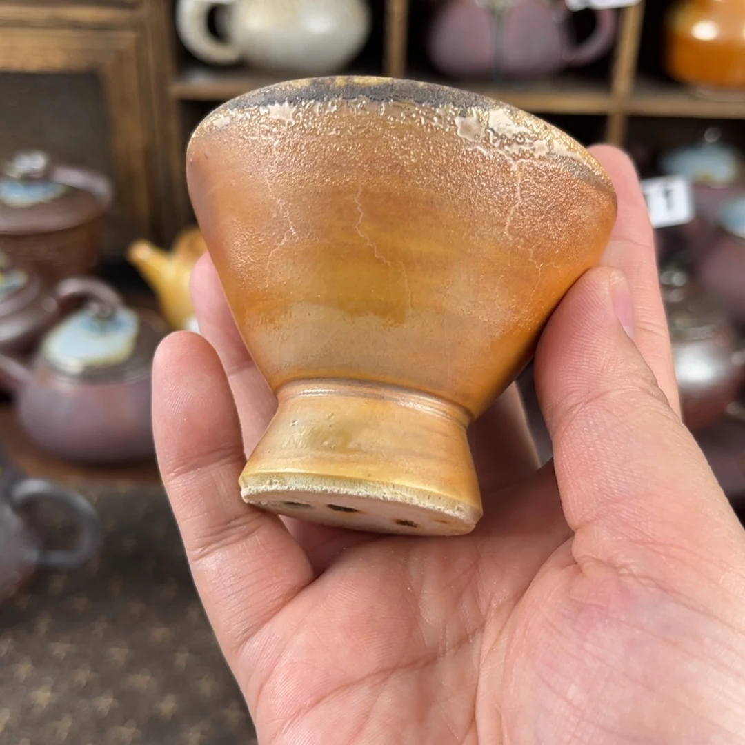 柴烧柴烧茶器主人杯子