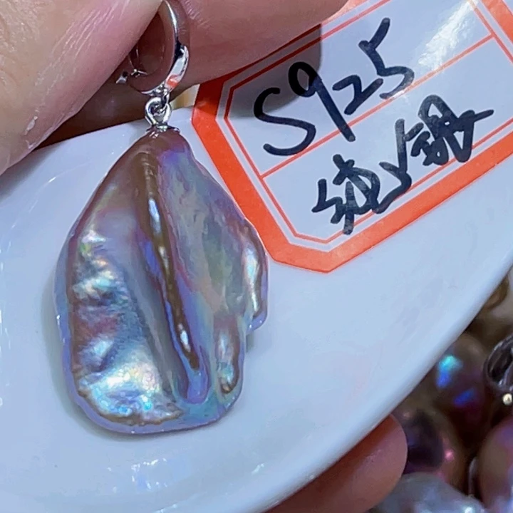 淡水珍珠银S925镶嵌颈饰