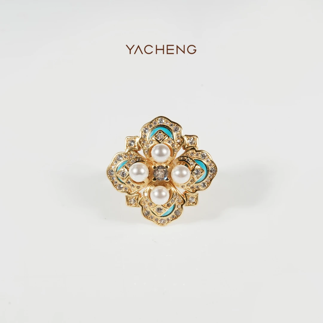 925银戒指 青松系列 四叶草幸运戒指 高级感新年生日送女友礼物