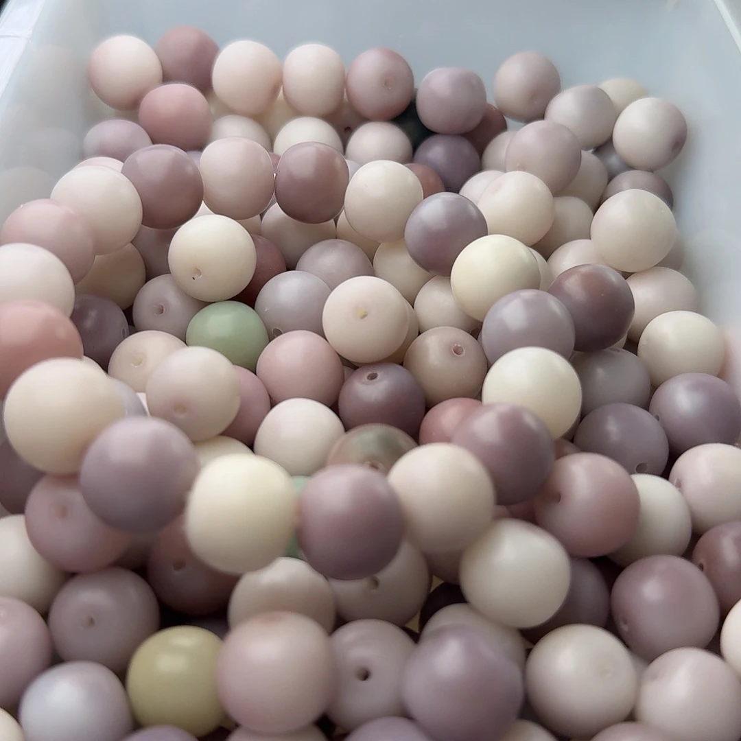 菩提根/象牙果吊坠50 颗磨砂波波 14 干磨苹果