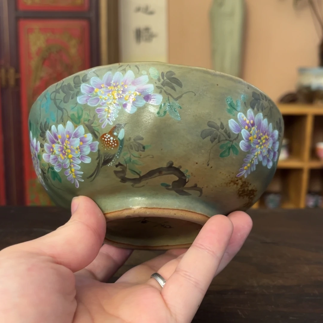 柴烧手工手绘陶瓷
