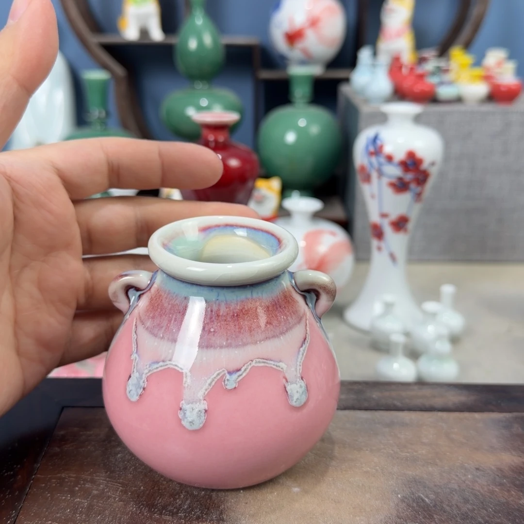 陶瓷手工小花器摆件