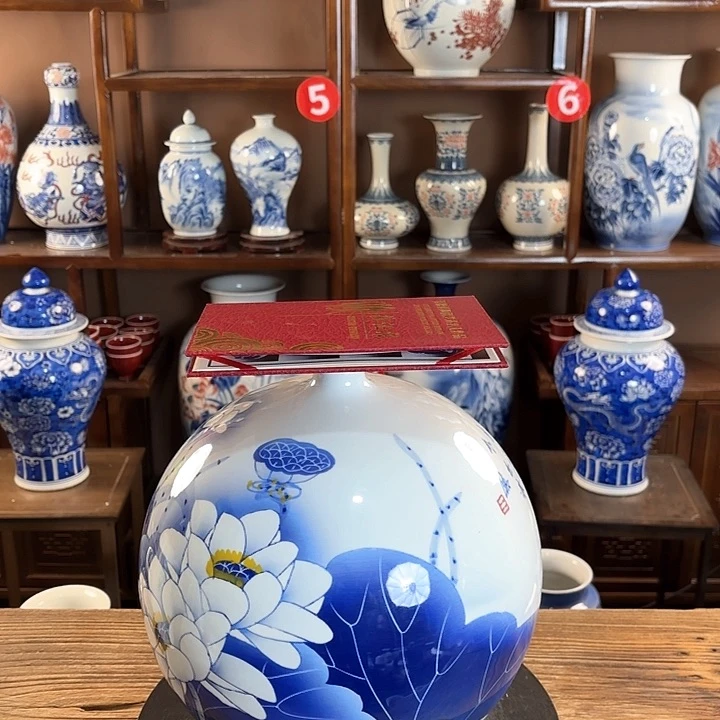 瓷片景德镇陶瓷赏瓶