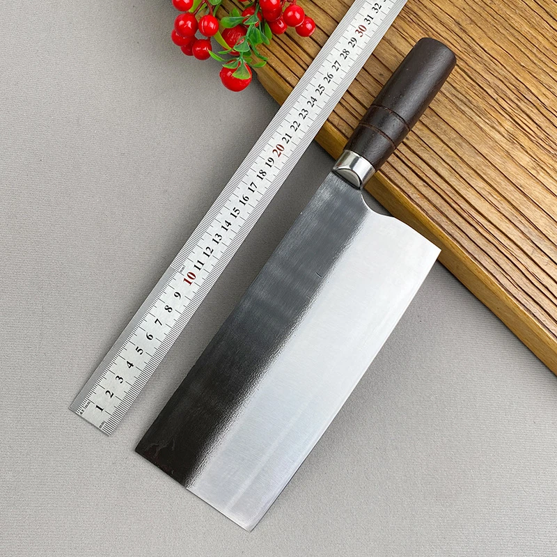 老式手工锻打菜刀厨师专用切片刀商用切鱼肉超薄锋利专用刀切片刀