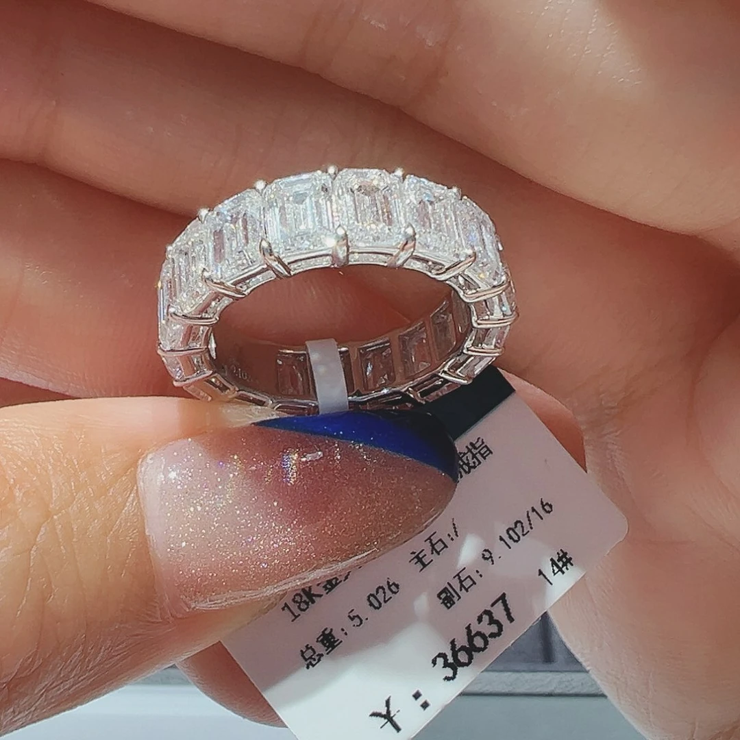 实验室培育钻石18K金镶嵌9.102ct14