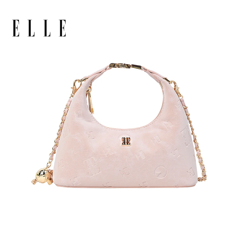 ELLE25春季上新时尚l浪漫印花度假经典饭盒斜挎包轻奢46703