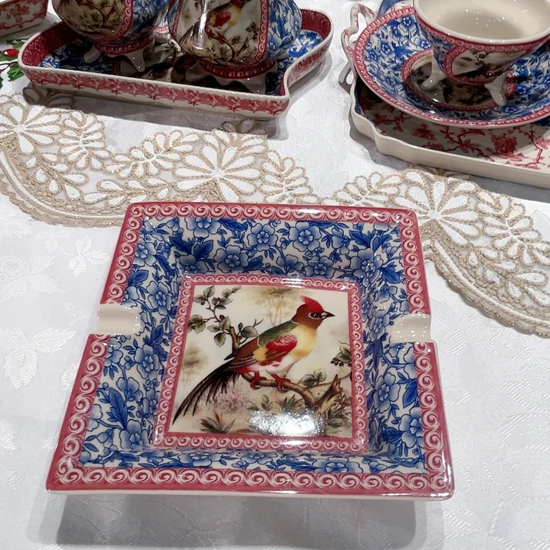 陶瓷中古黑瓷雅顿收纳盘0313