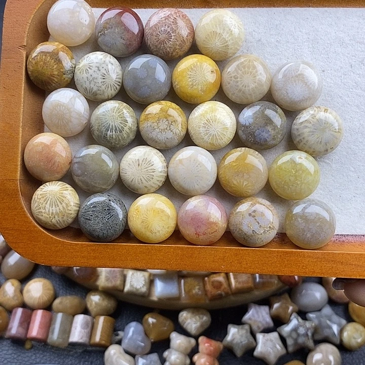 硅化玉未镶嵌颈饰 漏15/颗