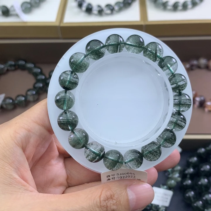 未镶嵌手链水晶绿幽灵