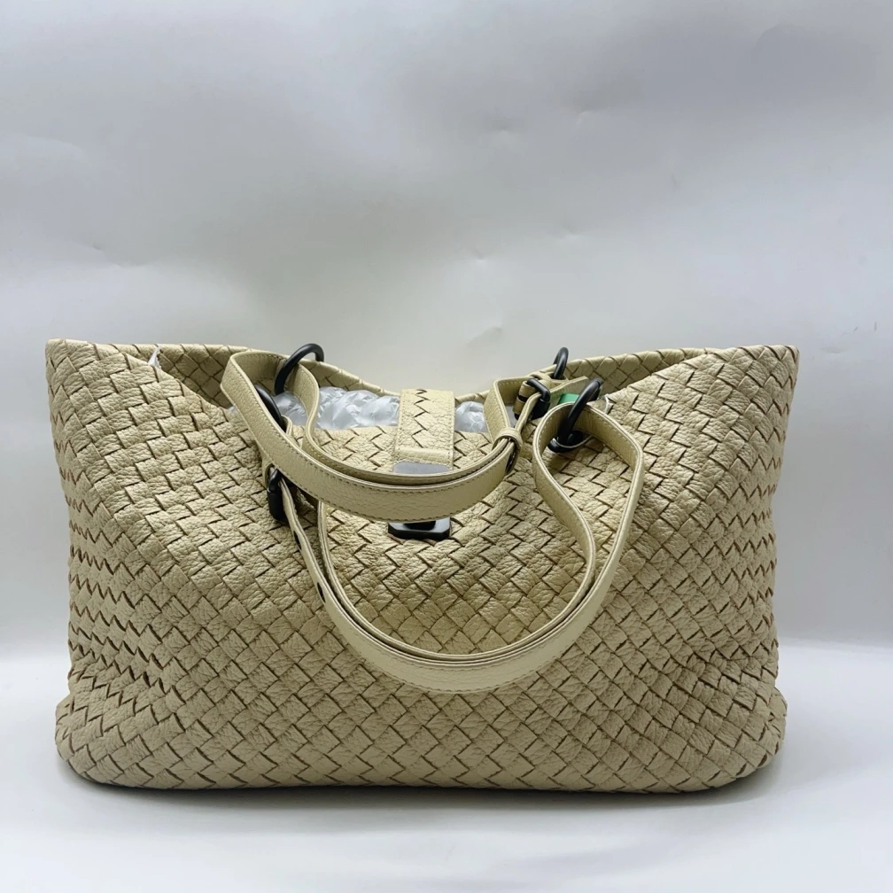 95新 BOTTEGA VENETA/葆蝶家  黄色编织手提包 1447 9291