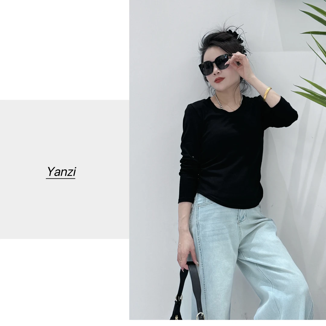 202602新款春款新款打底上衣时尚百搭显瘦