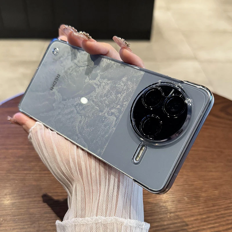 适用于红米K80手机壳无边框超薄80pro全包防摔磁吸男女裸机手感硬