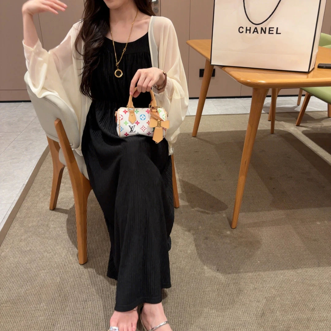 套装裙子女春夏裙子韩系百搭气质连衣裙温柔连衣裙2515