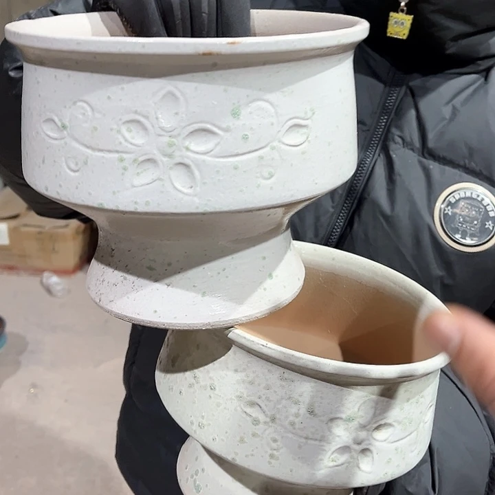 紫砂花盆高17口21————