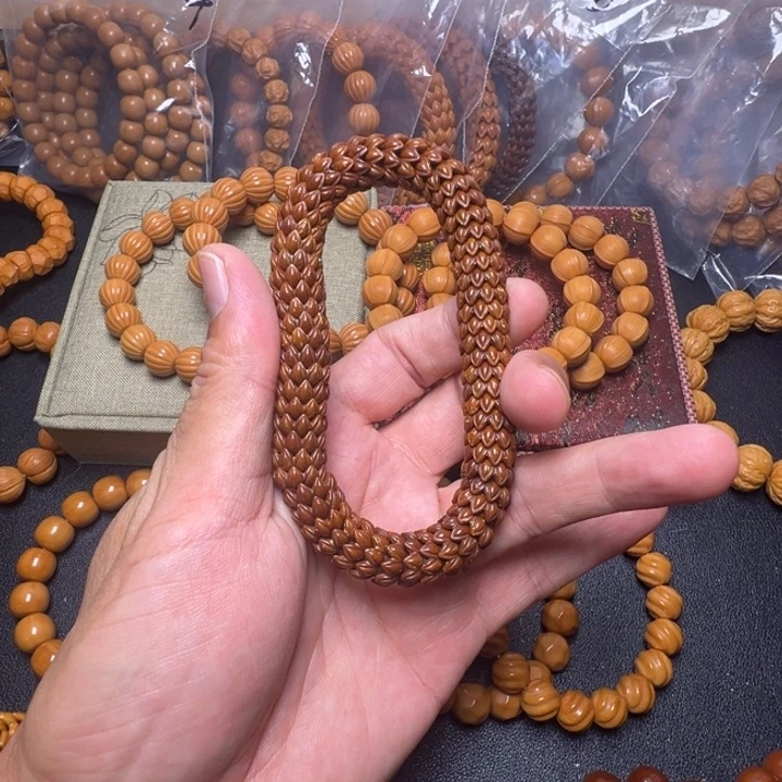 猴头核桃手串莲花