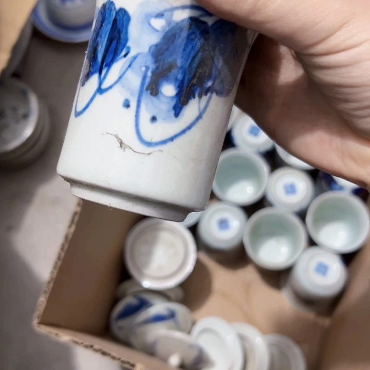 景德镇陶瓷高温瓷手绘画片随机j***艺