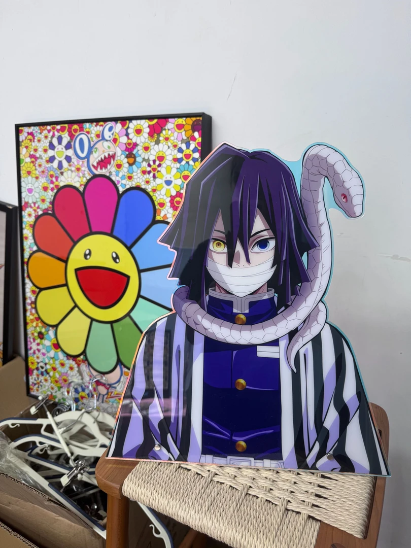 伊黑小芭内亚克力半身大立牌二次元同人谷鬼杀队柱展鬼展大冰箱贴