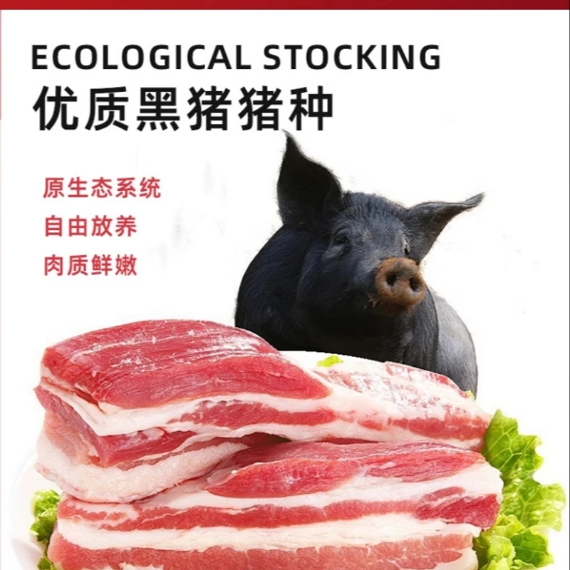【1号称重链接】大别山散养黑猪肉农家散养醇香好吃