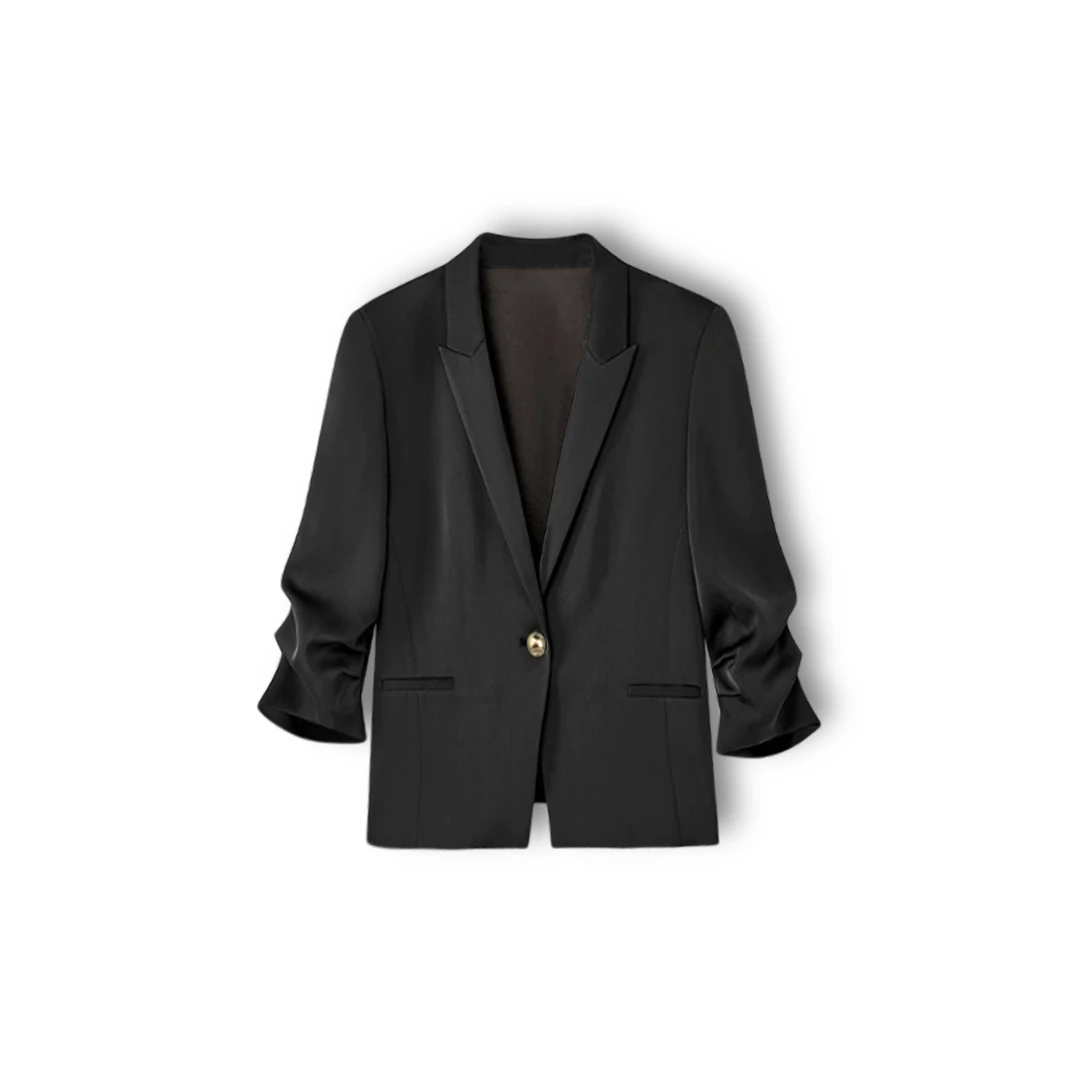 2025【劳r订单】夏季气质通勤时尚百搭女士收腰西装外套（25W02090）