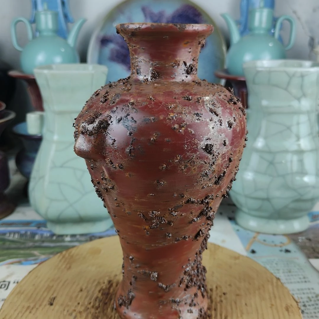 瓷片钧红釉色官窑瓷器