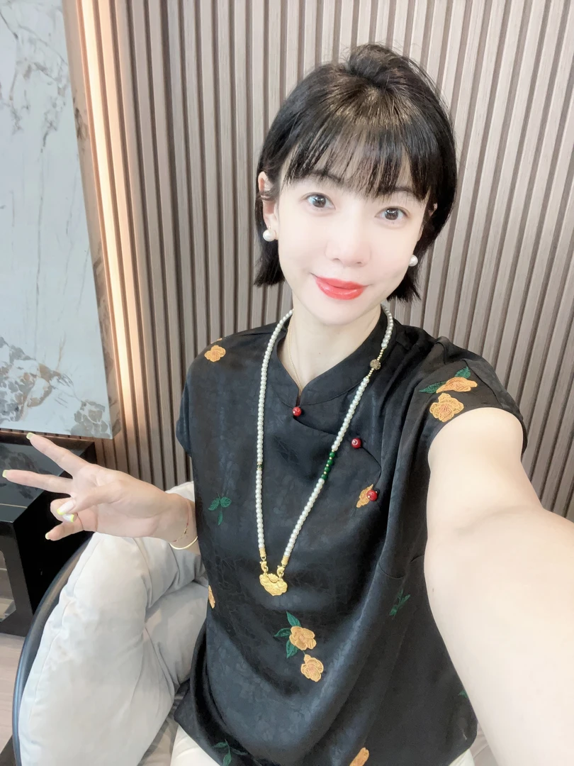 【茉莉】新中式国风重工小花满面刺绣时尚气质夏季小飞袖小衫上衣