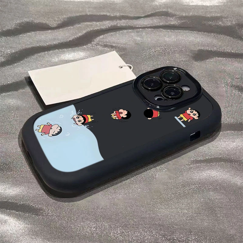 跳水小新适用iphone16promax苹果1514P手机壳泡芙13p/1211全包